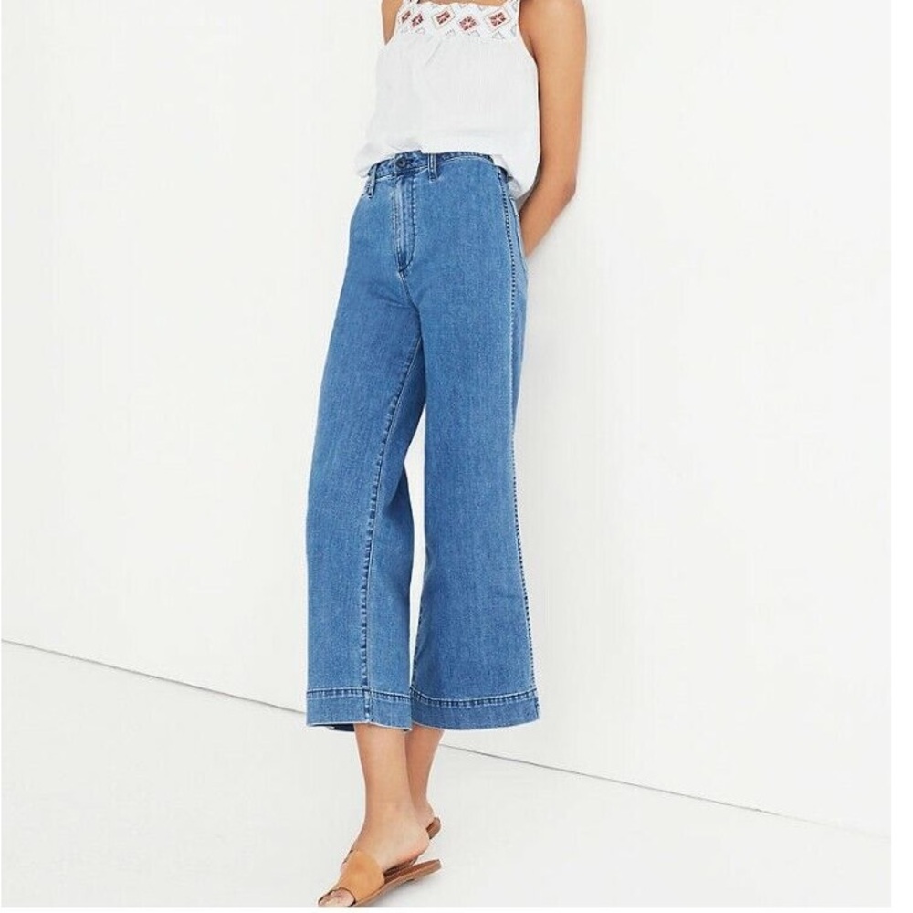 Madewell Emmett Wide Leg Crop Jeans Size 24